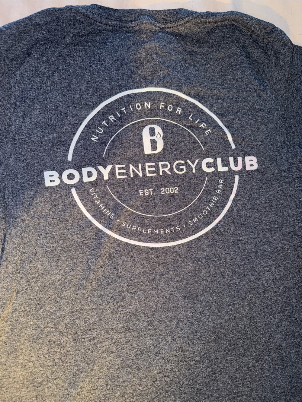 Body Energy Club Vapor Heathered Navy Tee - Picture 5 of 5